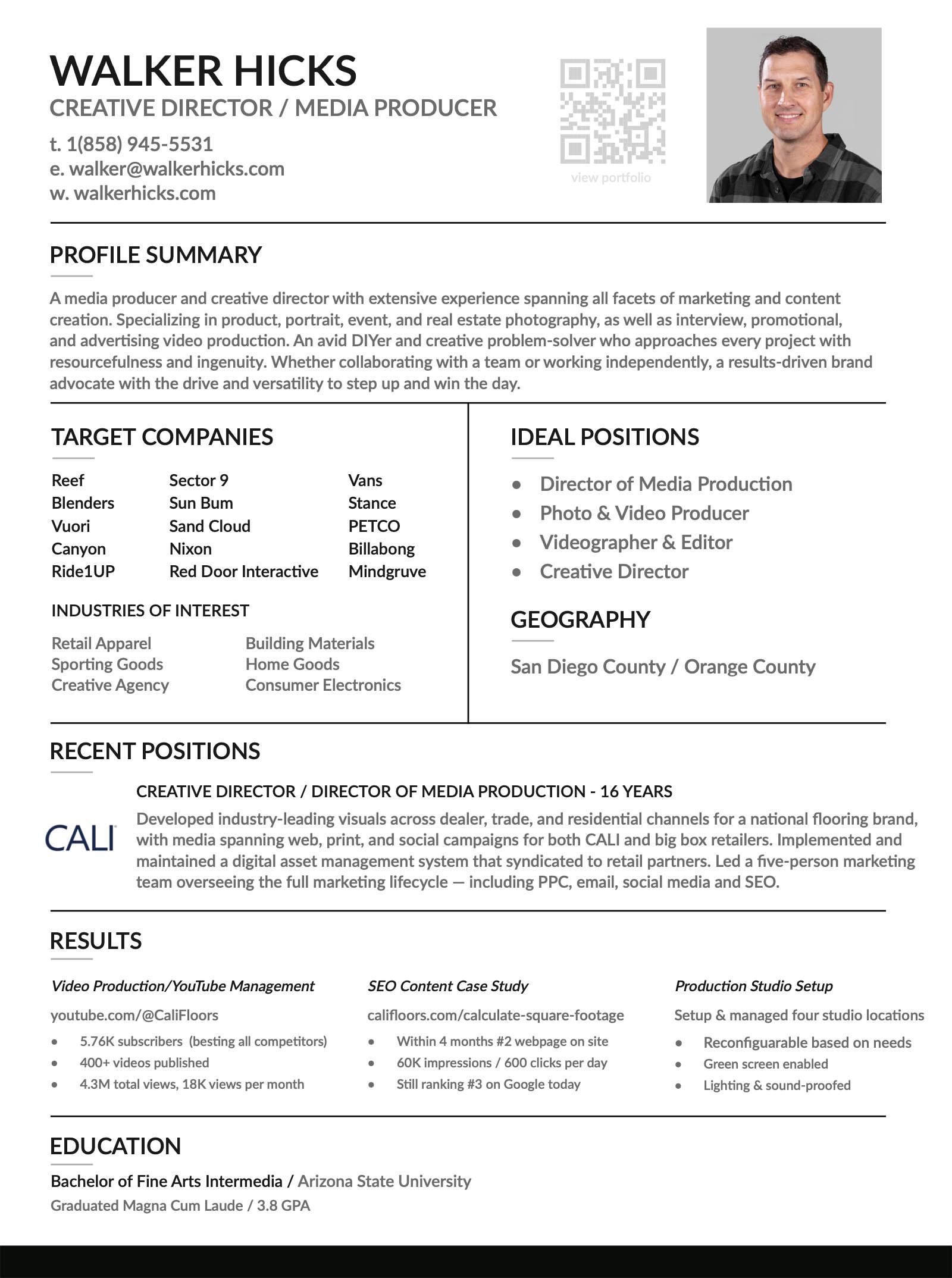 Walkers 2026 Resume
